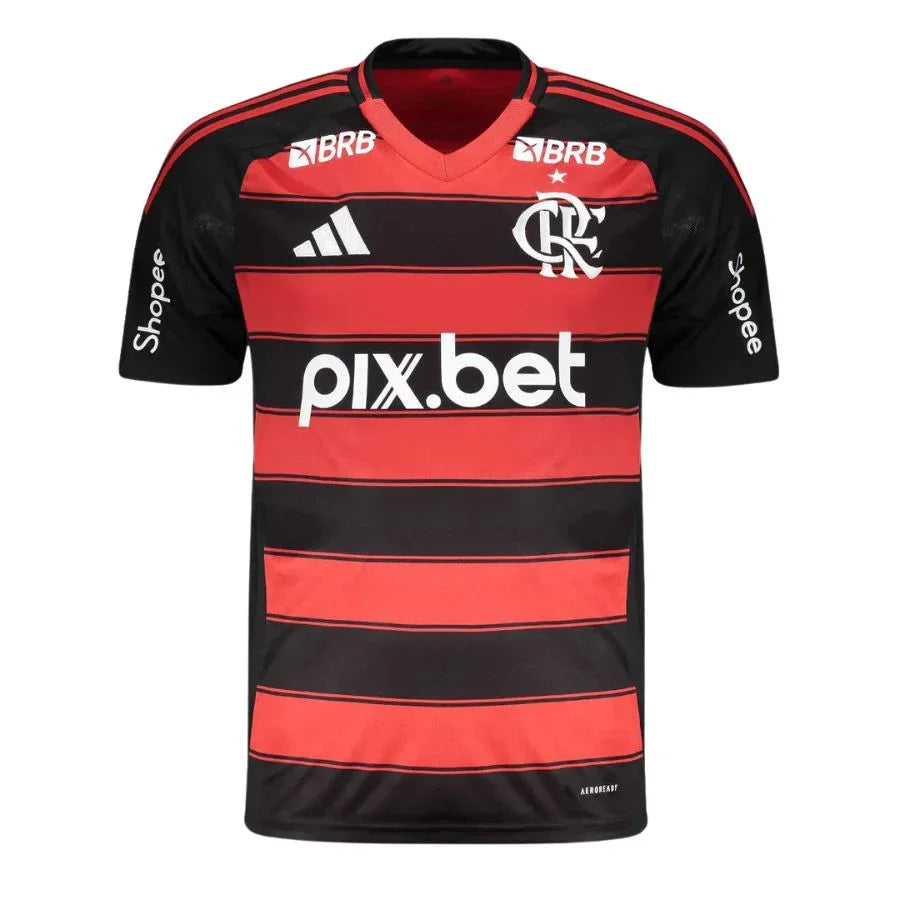 Flamengo Home Fan Jersey 2025/26 Full Sponsor