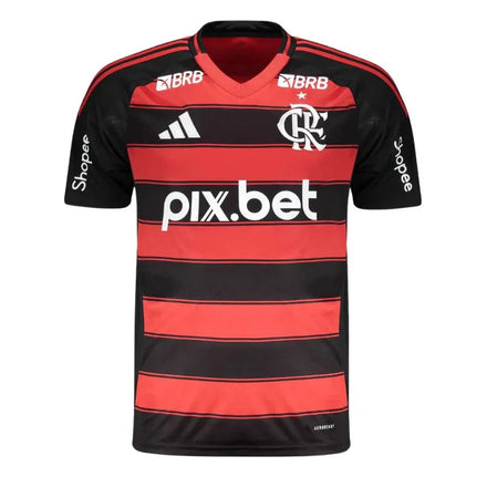 Flamengo Home Fan Jersey 2025/26 Full Sponsor