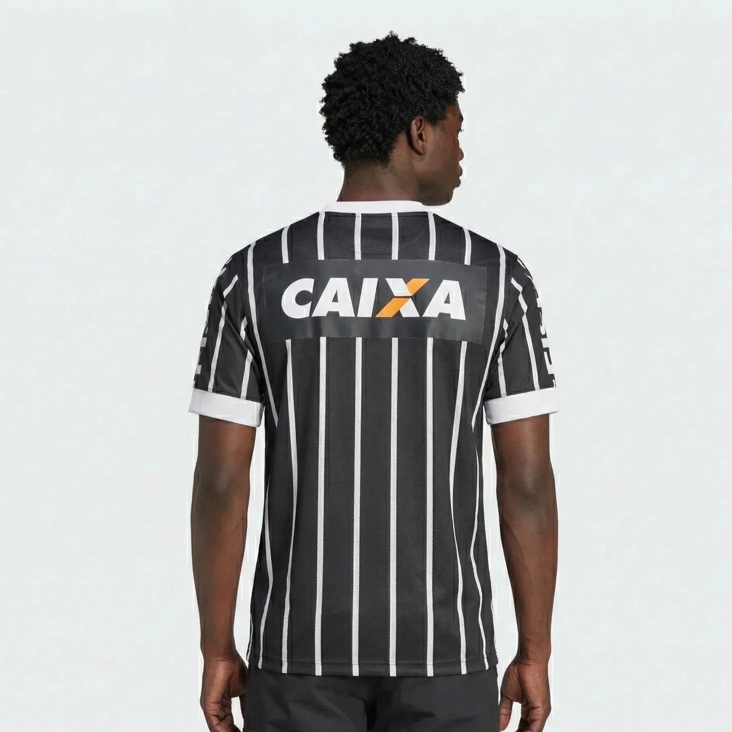 Jersey Retrô Corinthians Away 2013 Preta/Branca Men's