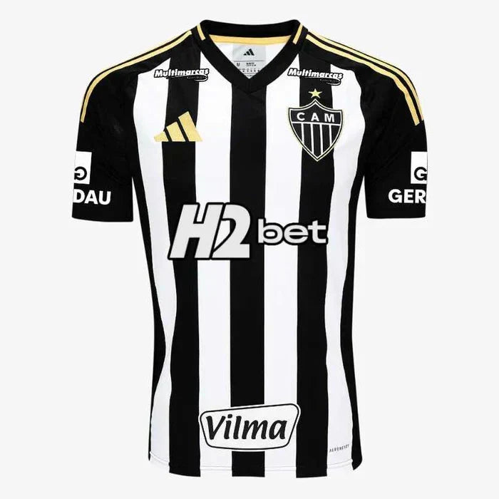 Jersey Atlético Mineiro 25/26 Home com Todos os Patrocinios