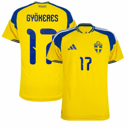 Sweden Home Györkeres 17 Player Version 2026-2027 World Cup