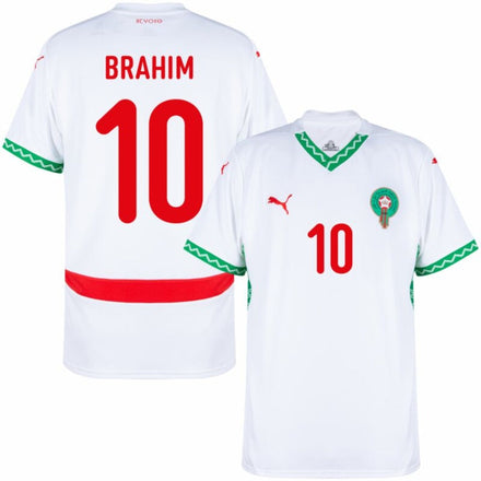 Marocco Away Brahim 10 Player Version 2026 World Cup