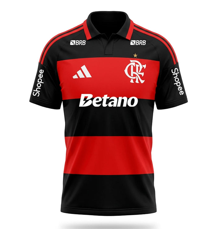 Flamengo 26/27 Home Jersey #9 PEDRO - with Sponsors - Fan Version