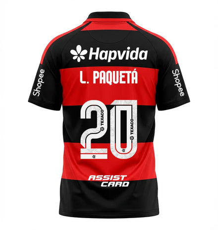 Flamengo Home Lucas Paqueta 20 Fan Jersey 2026/27 All Sponsors