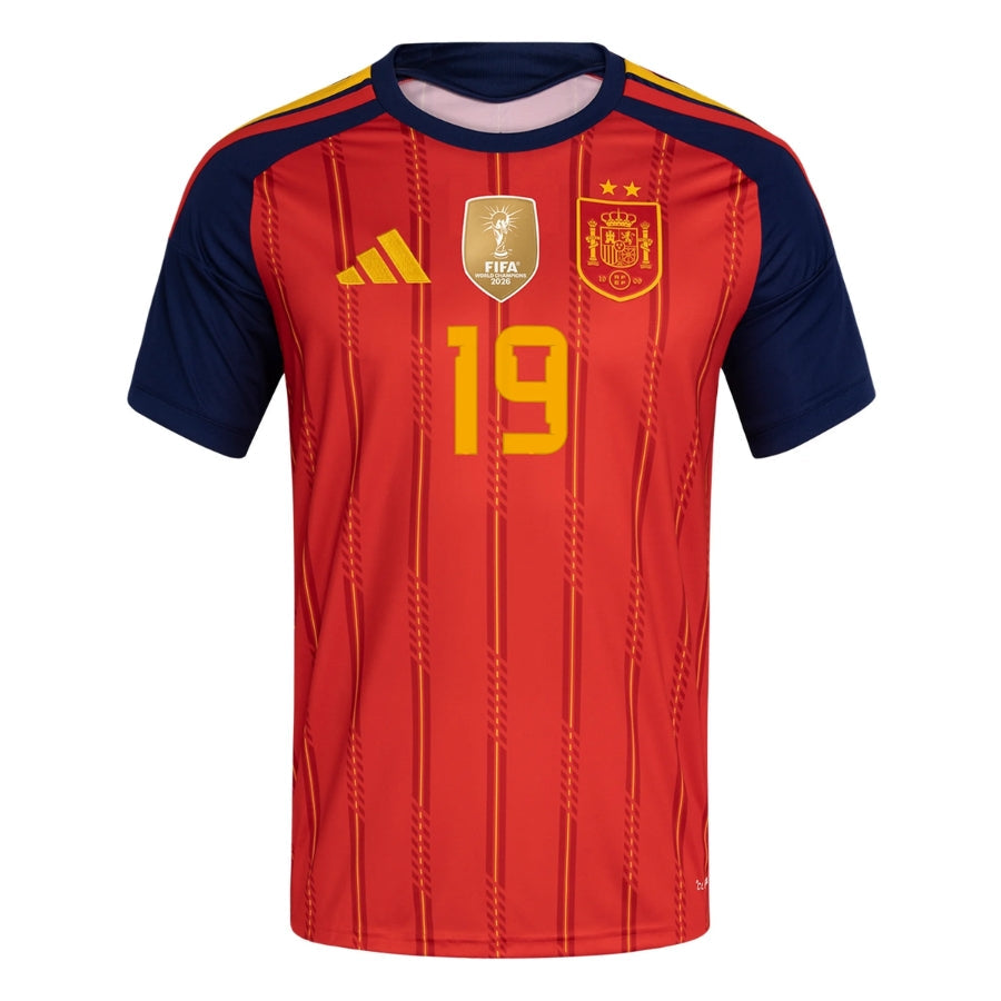 Spain Home Lamine Yamal 19 Fan Jersey Shirt 2026 World Cup
