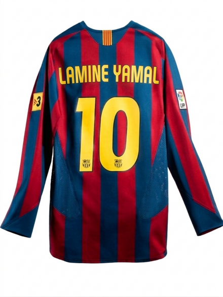 Barcelona Long Sleeve 2026 Reissue Ronaldinho - Lamine Yamal