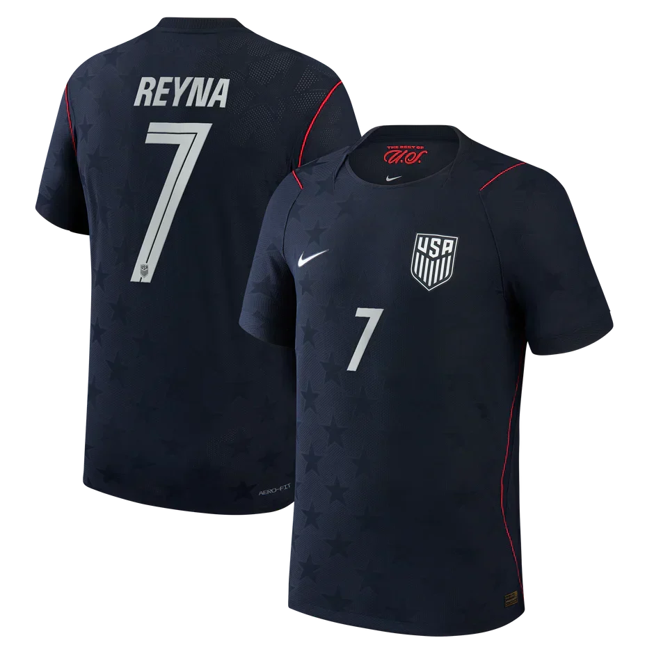 Reyna #7 USA World Cup 2026 Away Blue - Fan Version