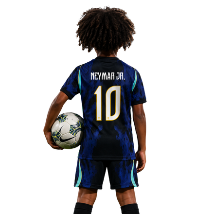 Brazil Away 2026 World Cup Neymar Jr. #10 - Kit Kids Brasil