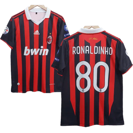 Ac Milan Ronaldinho Embroidery Retrô Jersey – Collection