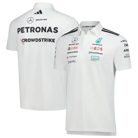 Mercedes-AMG Petronas F1 Team Wear Polo – White Formula 1 F1 Formula One