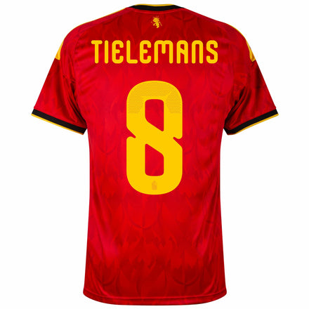 Belgium Home Fan Jersey Tielemans 8 Shirt 2026-2027