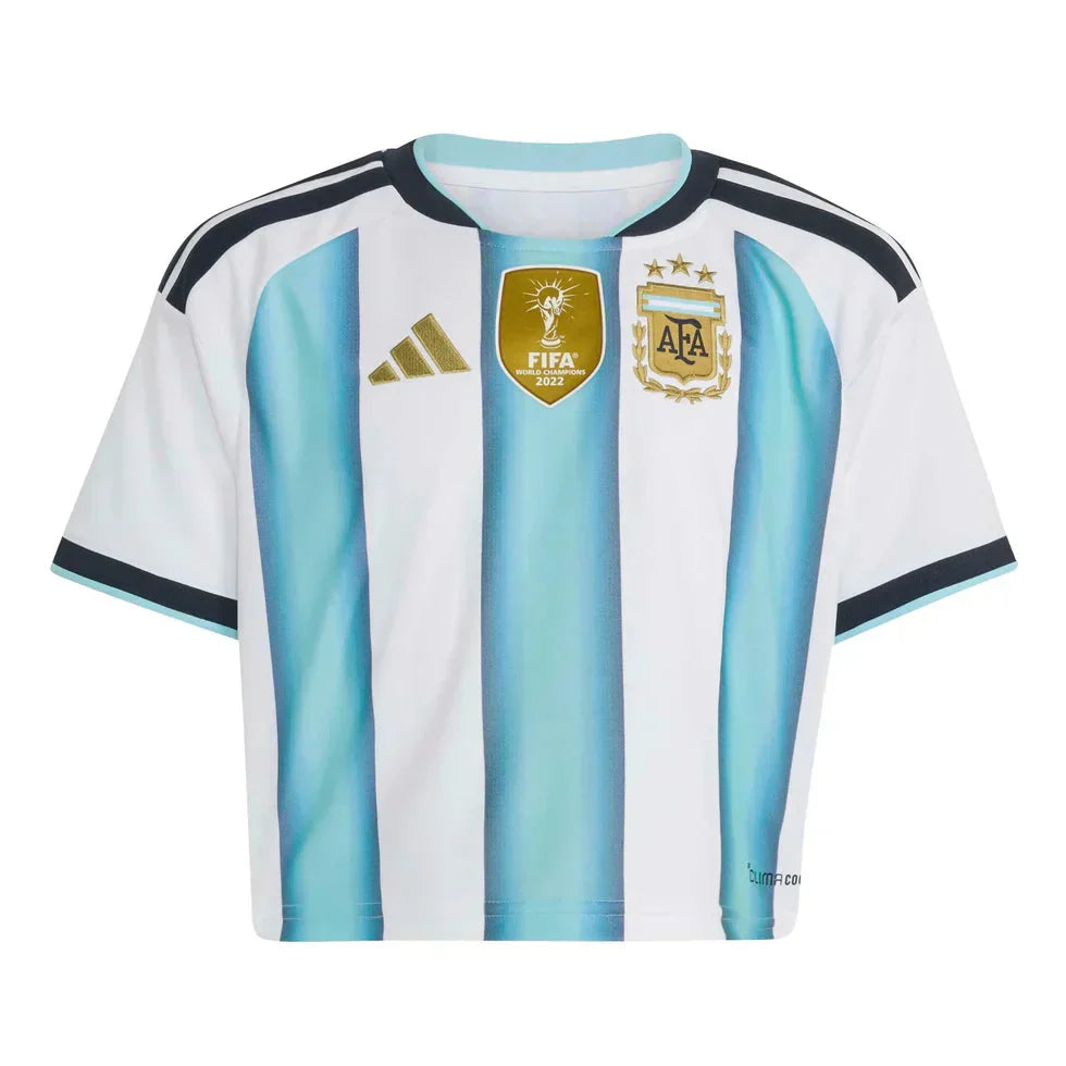 2026 Argentina Women's Stadium Home Cropped Soccer Jersey - World Cup 2026