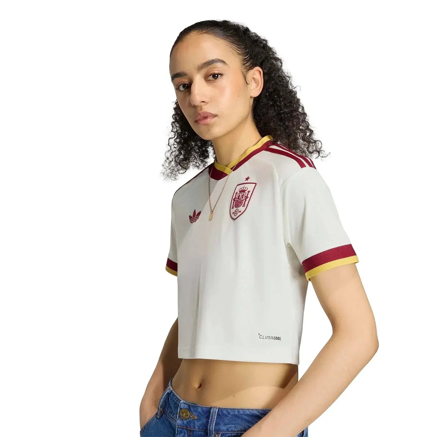 Spain Women's Away Cropped Soccer Jersey World cup 2026