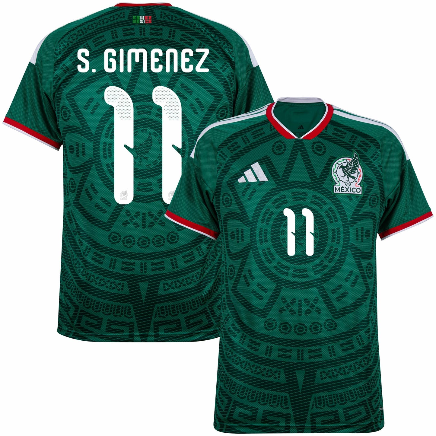 Mexico Home Fan Jersey S. Gimenez 11 Shirt 2026-2027