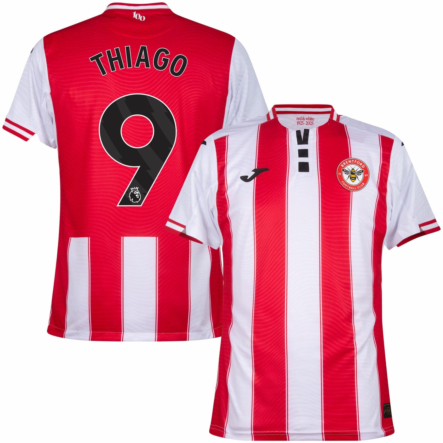 Brentford Home Thiago 9 Fan Jersey Shirt 2025-2026 (Premier League)
