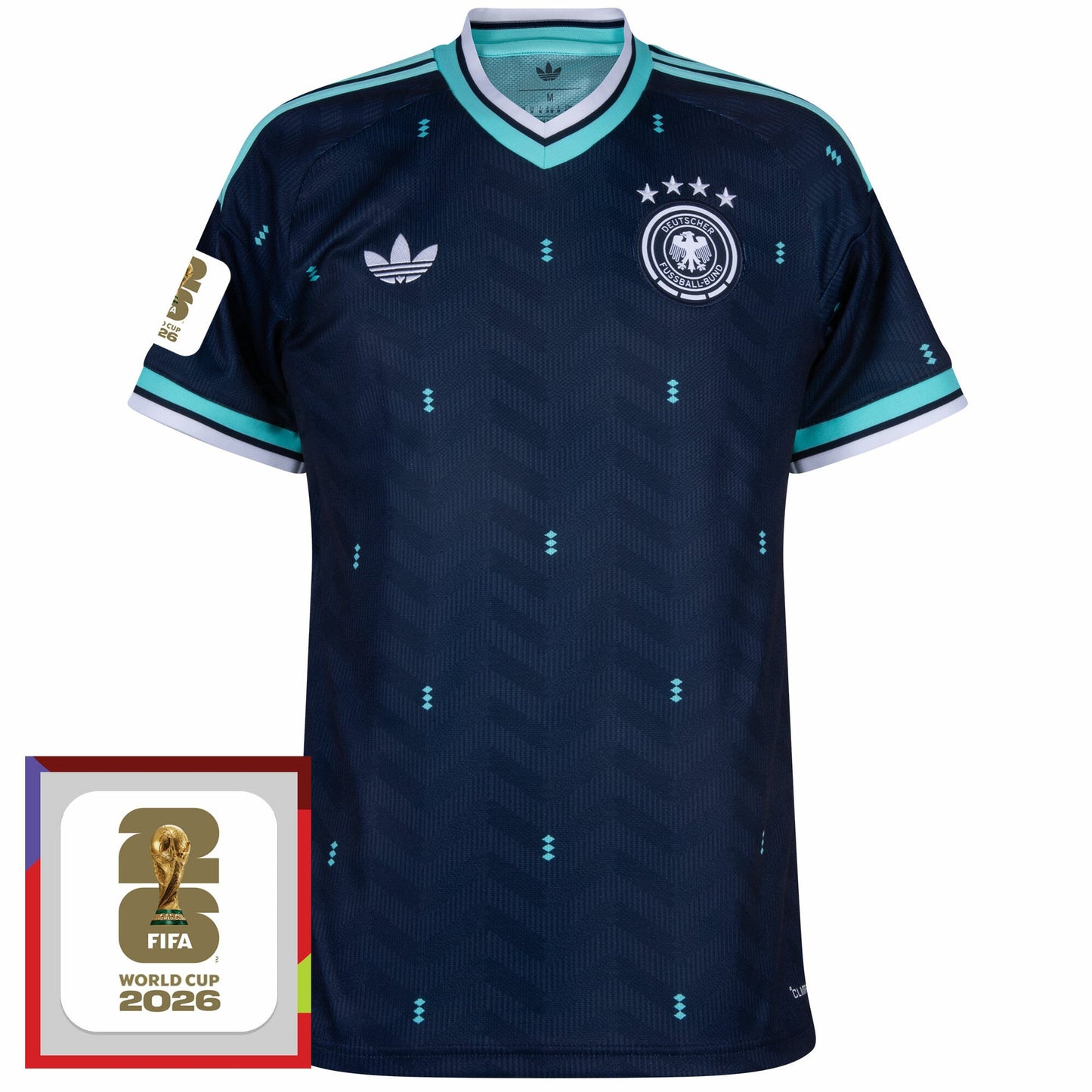 Germany Away Fan Jersey 2026-2027 World Cup 2026 Patch