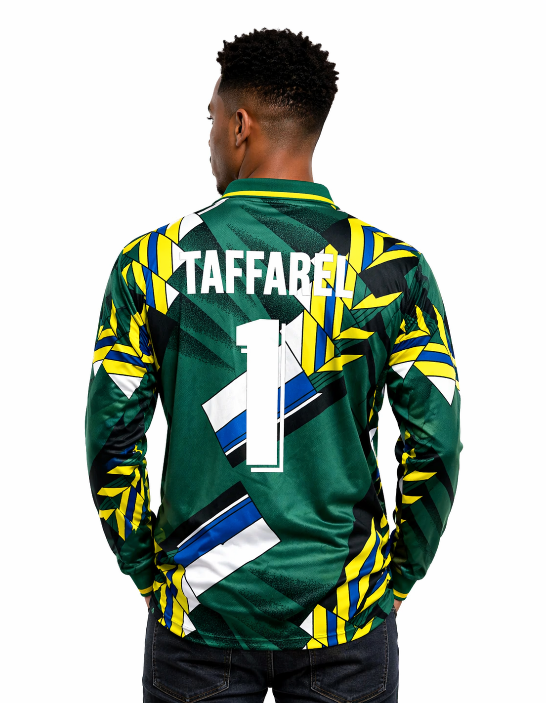 Brazil 1994 GK Long Sleeve Retro Taffarel #1 Brasil