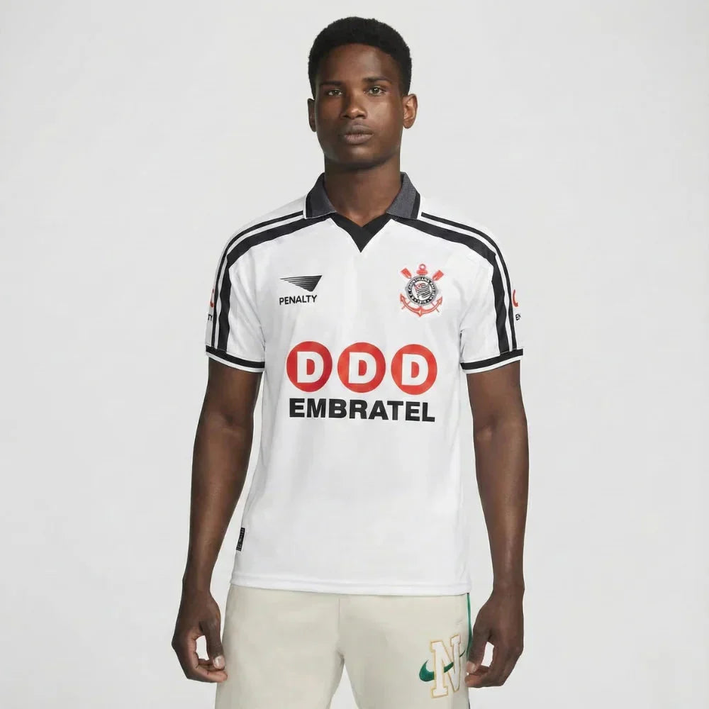 Jersey Corinthians Retrô Home 1998 Embratel