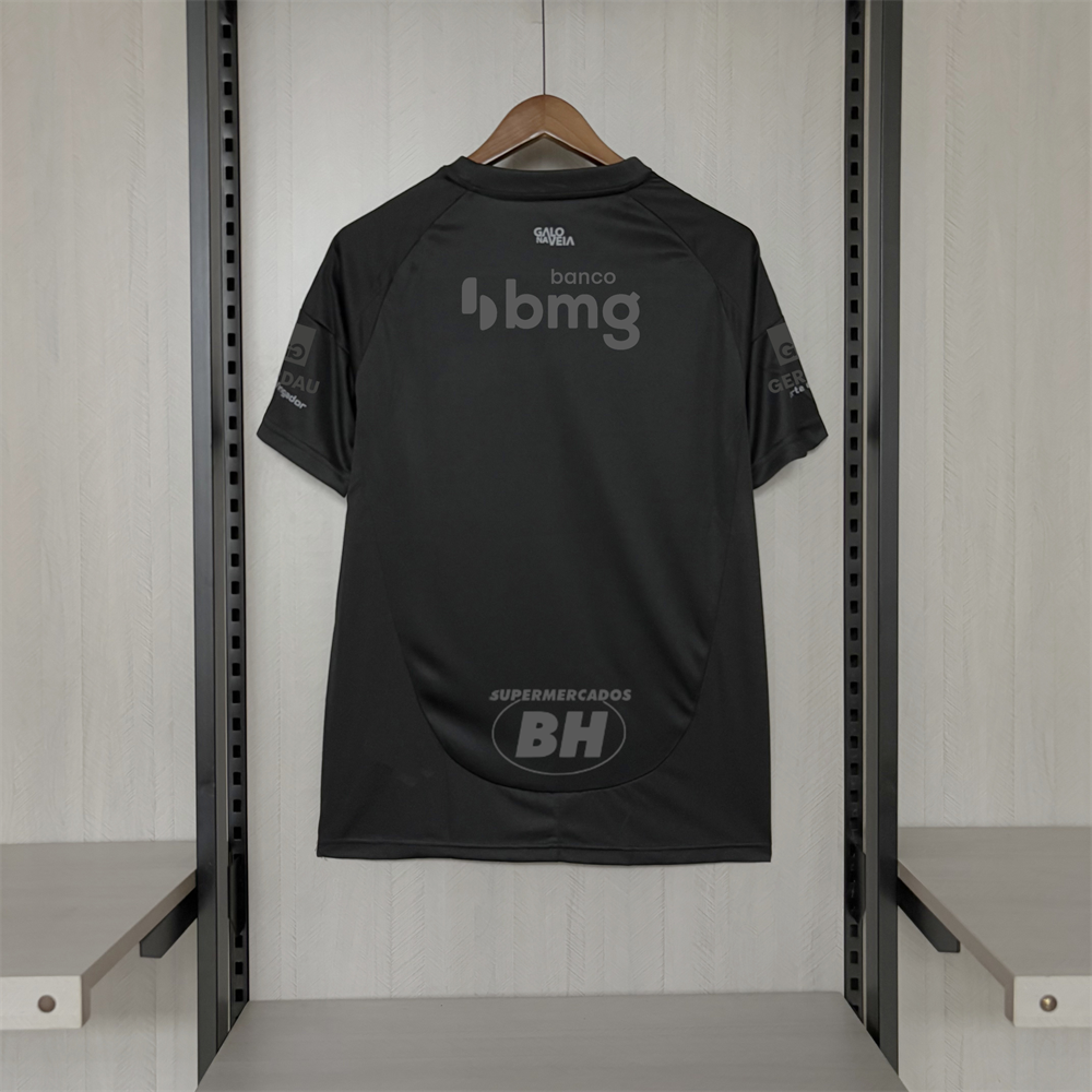 Jersey Atlético Mineiro All Black 2025/26 - Galo na Veia - All Sponsor