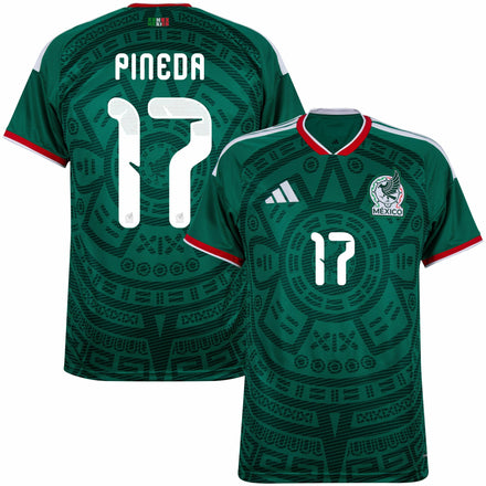 Mexico Home Fan Jersey Pineda 17 Shirt 2026-2027