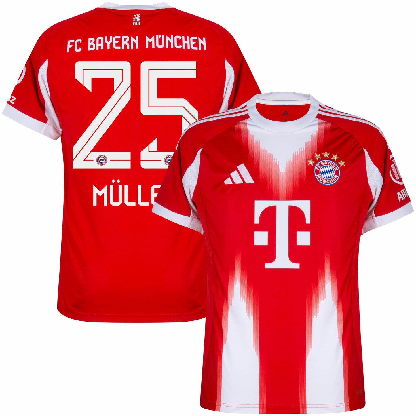 Bayern Munich Home Müller 25 Fan Jersey Shirt 2025-2026