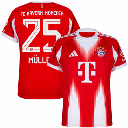 Bayern Munich Home Müller 25 Fan Jersey Shirt 2025-2026