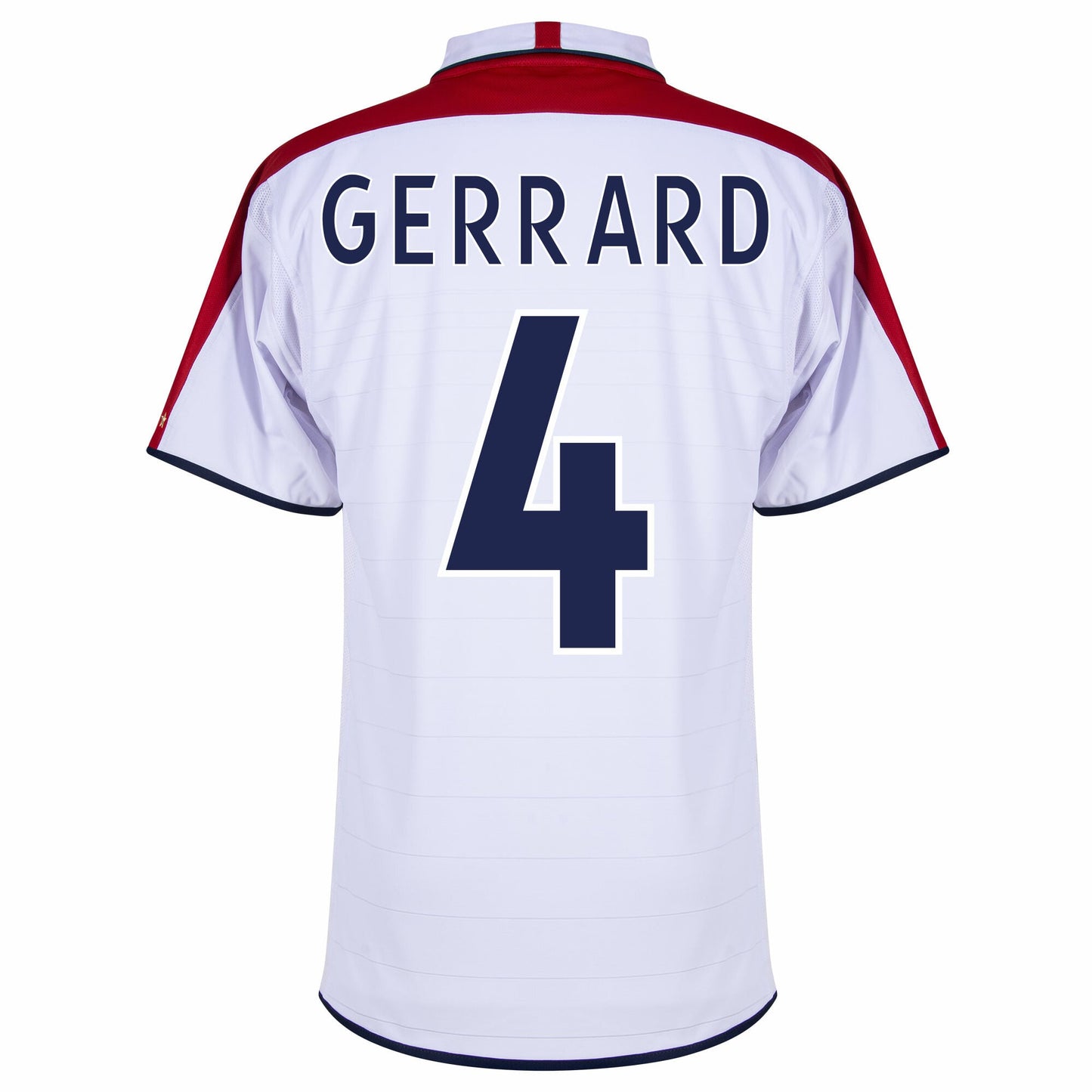 England Retro Home Gerrard 4 Shirt 2004-2005