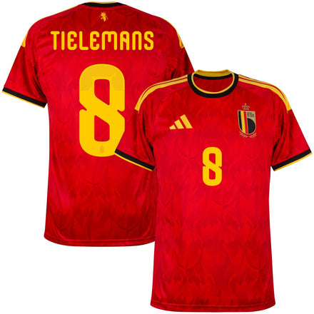 Belgium Home Fan Jersey Tielemans 8 Shirt 2026-2027