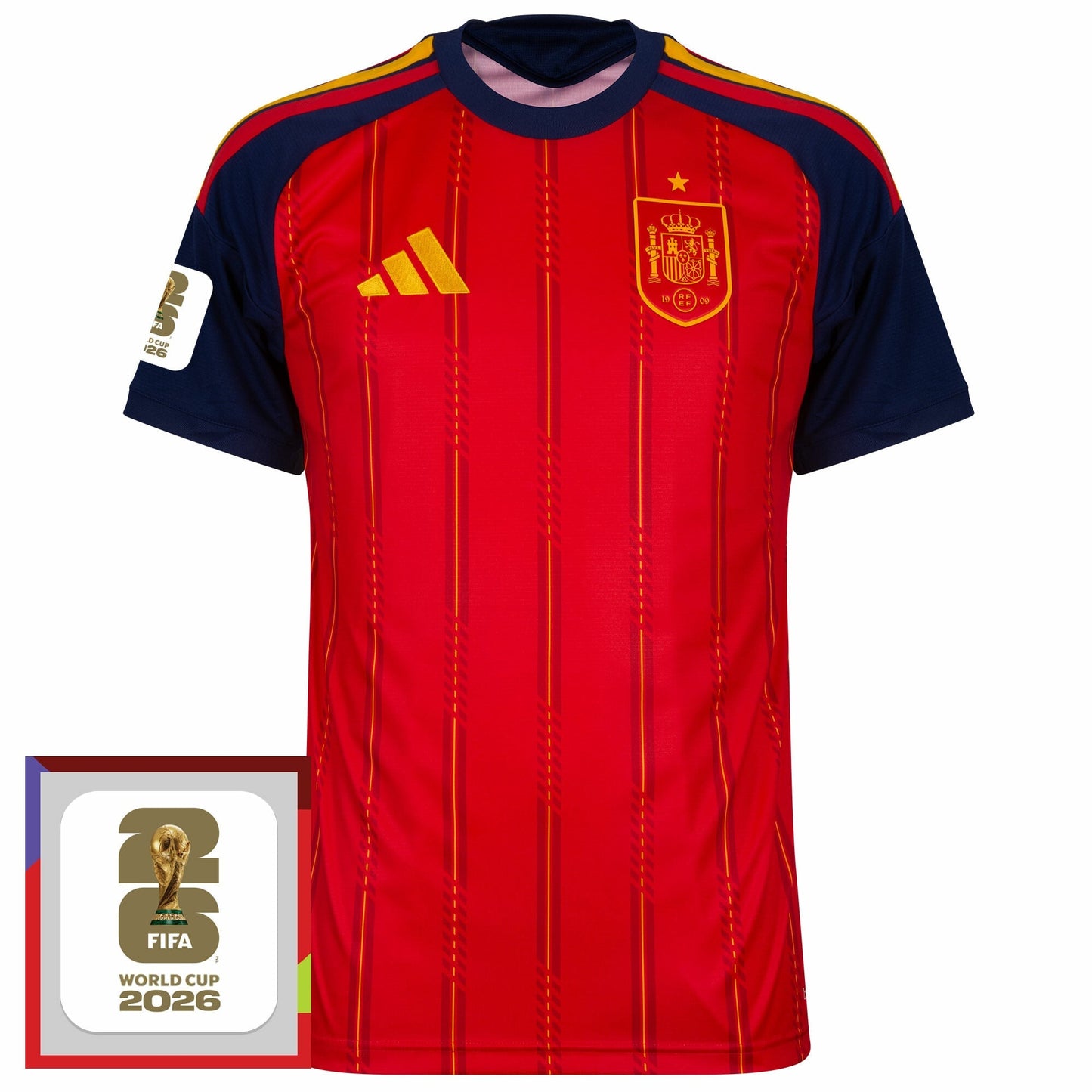 Spain Home Fan Jersey 2026-2027 World Cup 2026 Patch