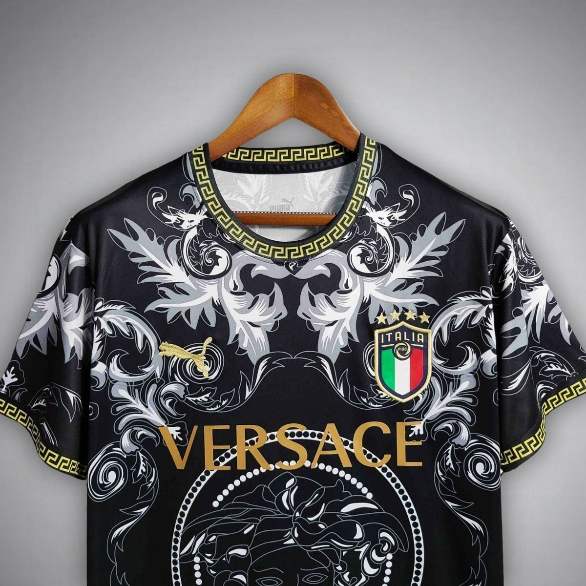 Italy National Team Versace Concept Jersey - Black - photo 2