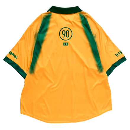 Brazil Travis Scott Cactus Jack x Nike Total 90 Retro Jersey - photo 2
