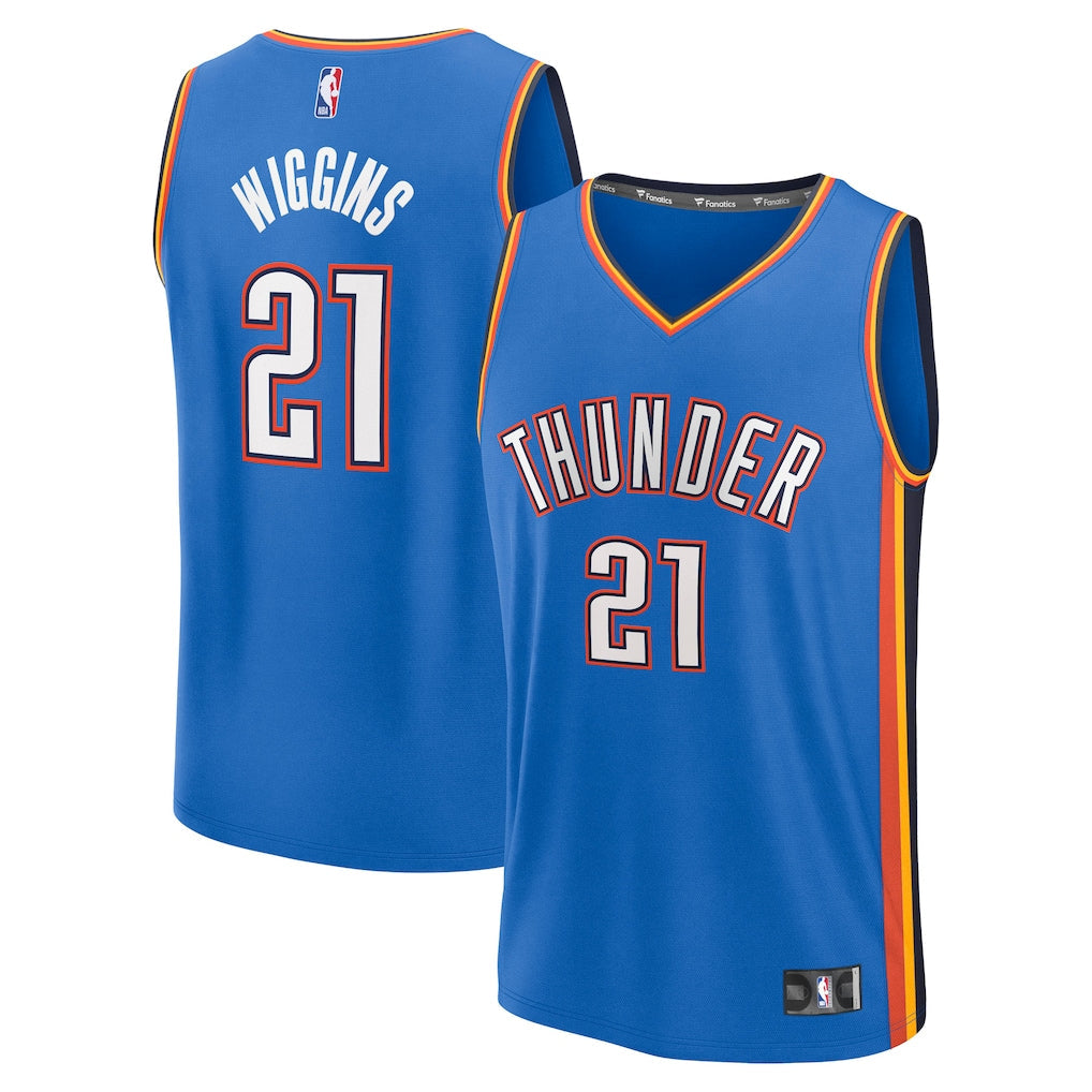 Aaron Wiggins Oklahoma City Thunder Fanatics Fast Break Player Jersey - Icon Edition - Blue