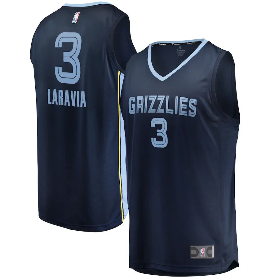 Jake LaRavia Memphis Grizzlies Fanatics Fast Break Player Jersey - Icon Edition - Navy