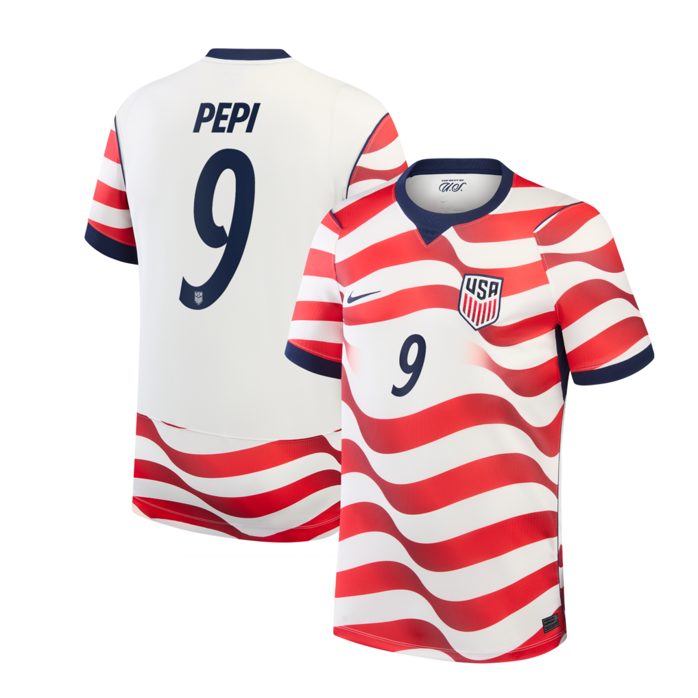 Ricardo Pepi USMNT Nike 2026 Home Stadium Jersey - White
