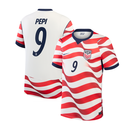 Ricardo Pepi USMNT Nike 2026 Home Stadium Jersey - White