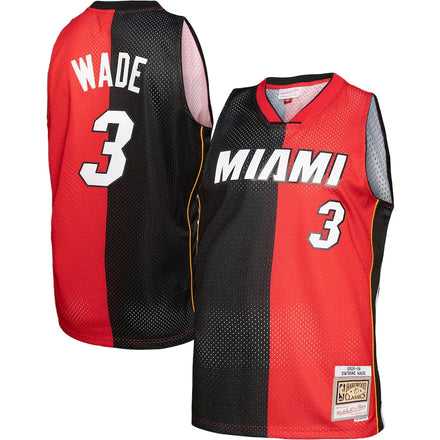 Dwyane Wade Miami Heat Big & Tall Hardwood Classics 2005/06 Split - Black/Red