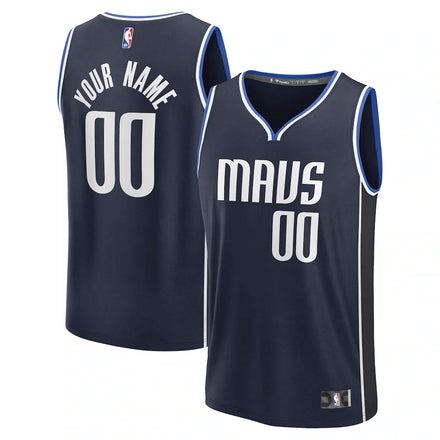 Dallas Mavericks Custom Jersey - Statement Edition - Navy