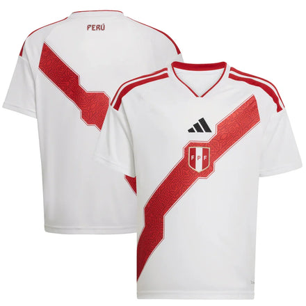 Peru National Team adidas Youth 2026 Home Jersey - White