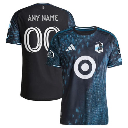 Minnesota United FC 2026 The Decade Kit On-Field Patch Custom Jersey - Black