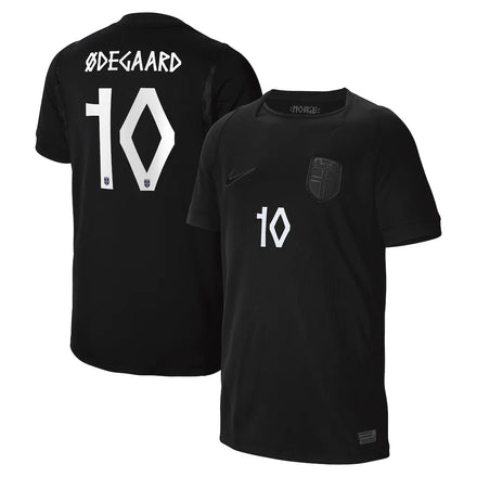Martin Ødegaard Norway National Team Nike Youth 2026 Away Stadium Jersey - Black
