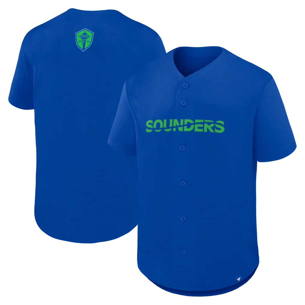 Seattle Sounders FC Maximum Intensity Button-Up Jersey - Blue