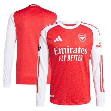 Arsenal 2025/26 Home Long Sleeve Jersey - Red