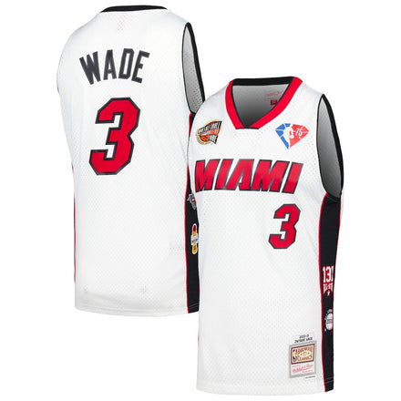 Dwyane Wade Miami Heat Unisex Hall of Fame Class of 2023 Throwback - White