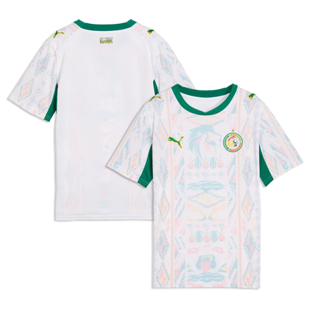 Senegal National Team Puma Youth 2026 Home Jersey - White