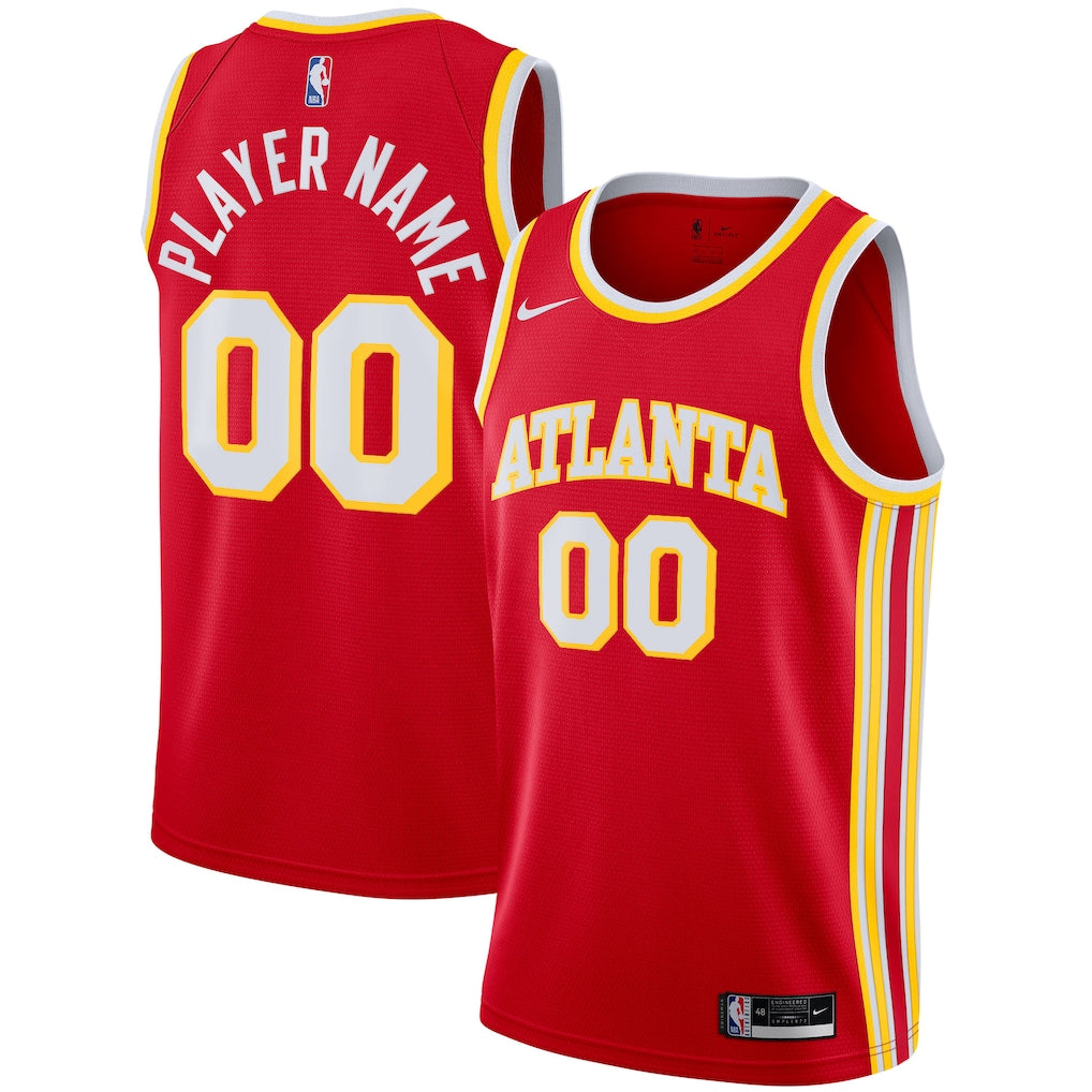 Atlanta Hawks 2020/21 Swingman Custom Jersey - Icon Edition - Red