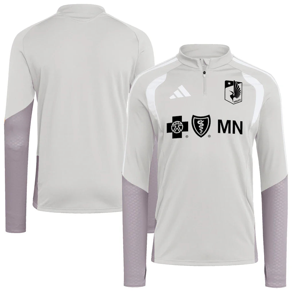 Minnesota United FC 2026 Tiro Competition Quarter-Zip Training Top - Silver