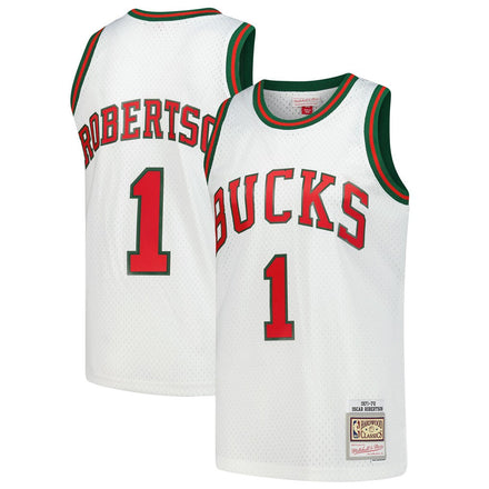 Oscar Robertson Milwaukee Bucks Hardwood Classics - White