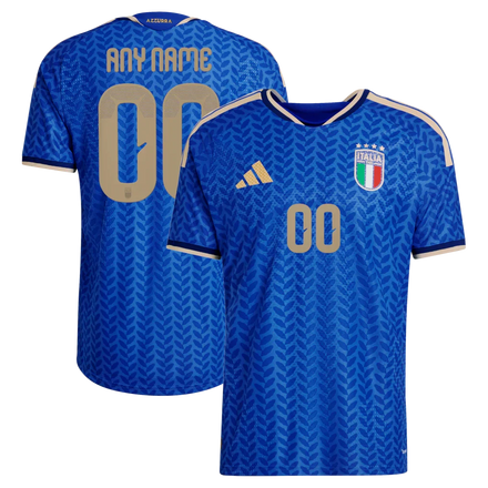 Italy National Team 2026 Home On-Field Custom Jersey - Blue