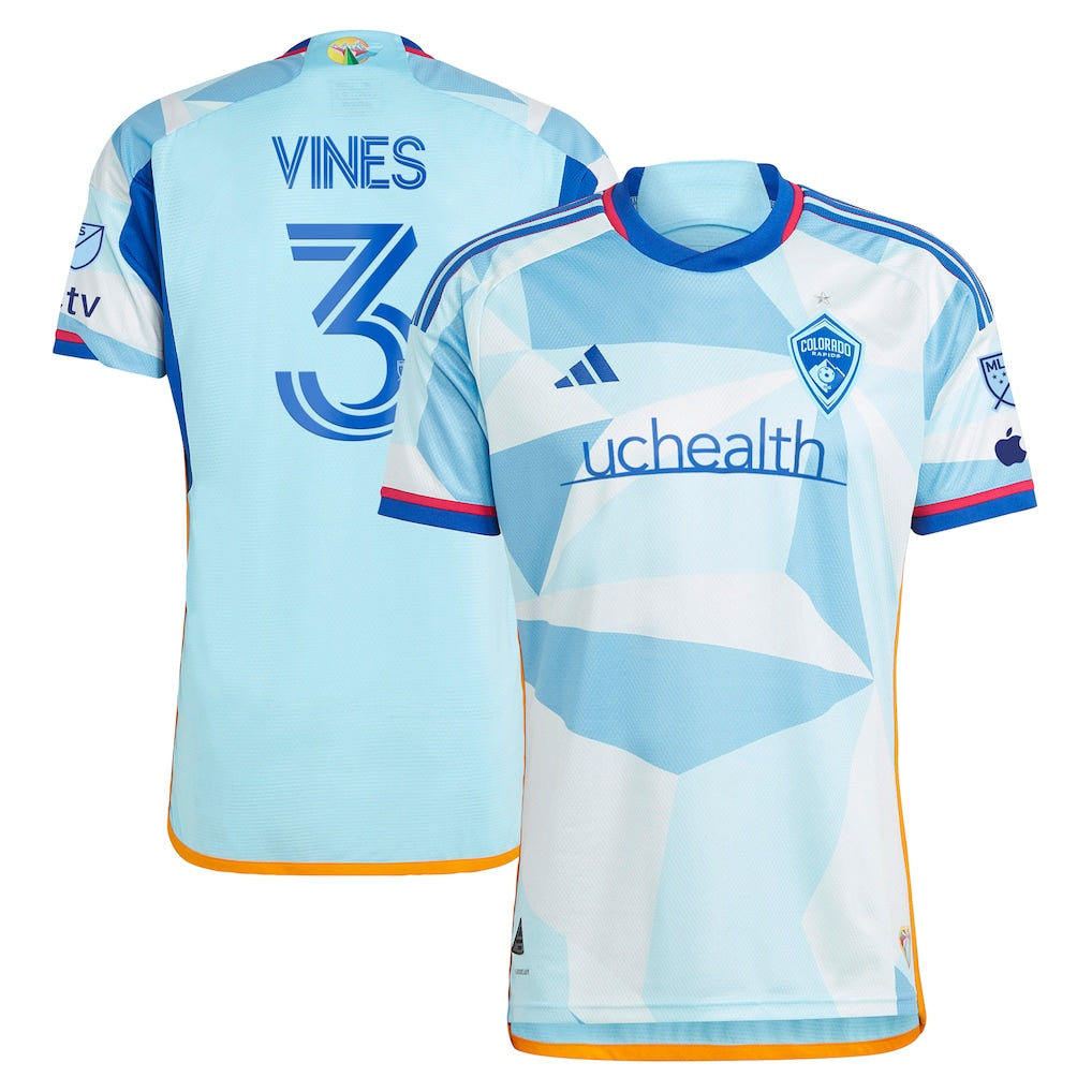 Sam Vines Colorado Rapids 2024 New Day Kit Player Jersey - Light Blue