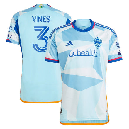 Sam Vines Colorado Rapids 2024 New Day Kit Player Jersey - Light Blue